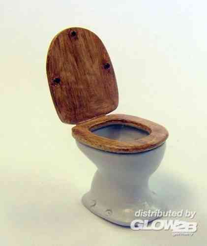 Toilette, Keramik-WC mit Sitz und Deckel (Bausatz)
