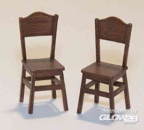 Stuhl, Küchenstuhl aus Holz (Resin-Bausatz)