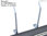 Safety Fencing - 10 angled stanchions