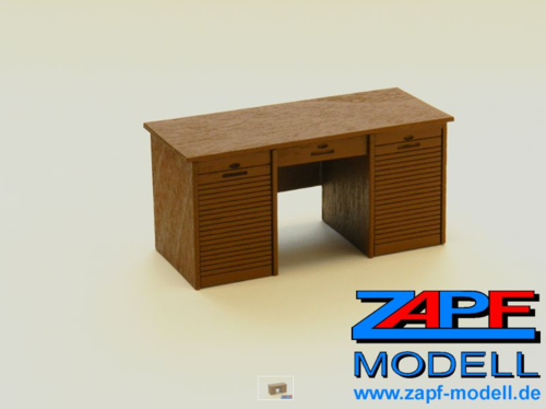Schreibtisch, braun - Fertigmodell
