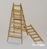 Zwei Leitern  (Holz-Bausatz, 1/35)