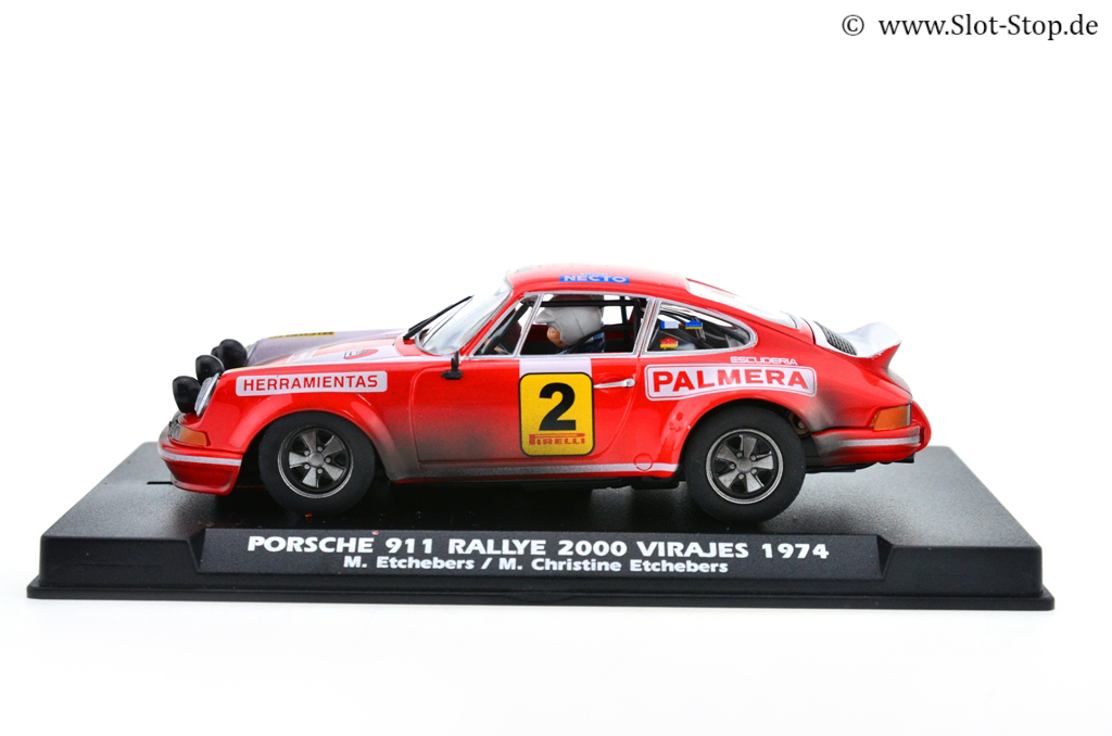 Fly Porsche 911 Rally 2000 Virajes 1974 Flyslot Slot Car 1/32 E2007 