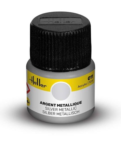 Acrylfarbe 011 Silber metallic (12ml)