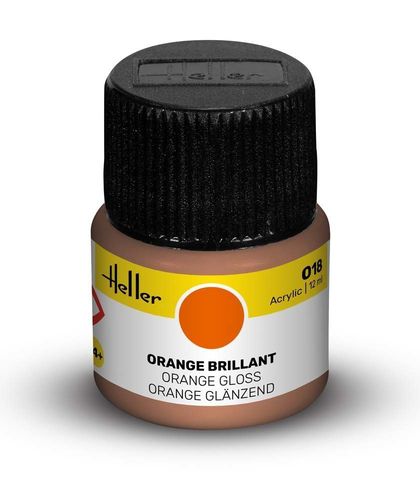 Acrylfarbe 018 Orange glänzend (12ml)