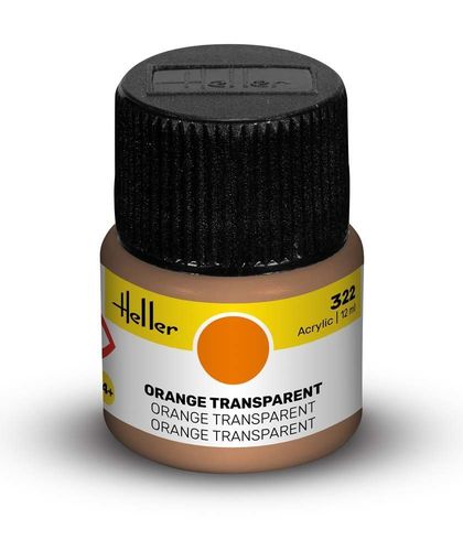 Acrylfarbe 322 Orange transparent (12ml)