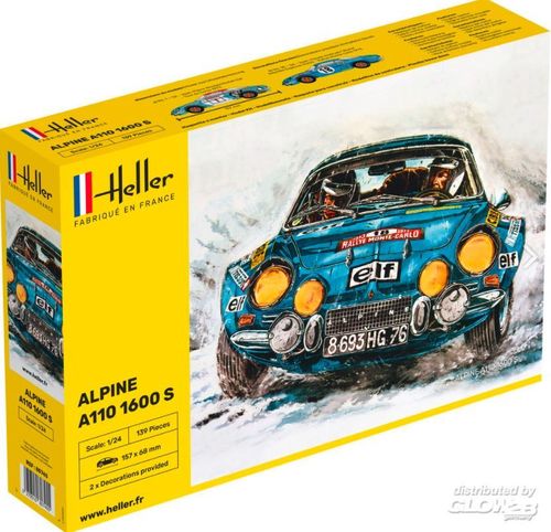 Heller Bausatz - Alpine A110 1600S  (Maßstab 1:24)