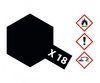 Tamiya Acrylharzfarbe X-18 Schwarz seidenmatt (10ml)